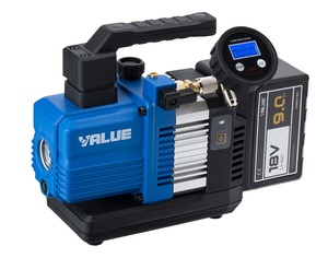 充電式真空ポンプ(9Ah仕様)<br>デジタル真空ゲージセット<br>RP-225L-V50<br>￥181,000(税抜)