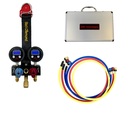 サイトグラス付ダブルデジタル<br>ミニマニホールド<br>ロータリーホースセット ロングタイプ<br>DSGM-SLR<br>￥72,000(税抜)